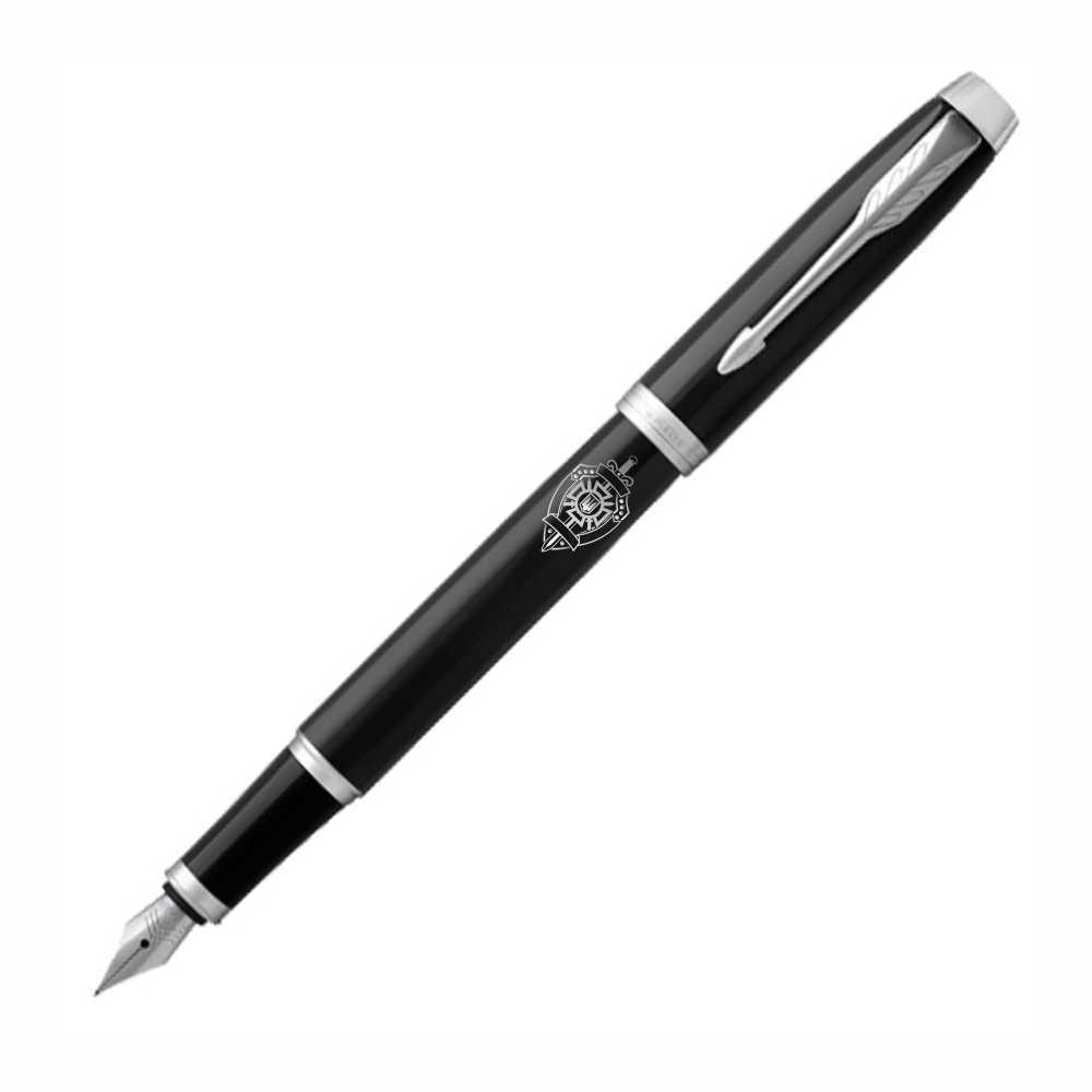 Перьевая ручка Parker IM Black CT FP F с логотипом