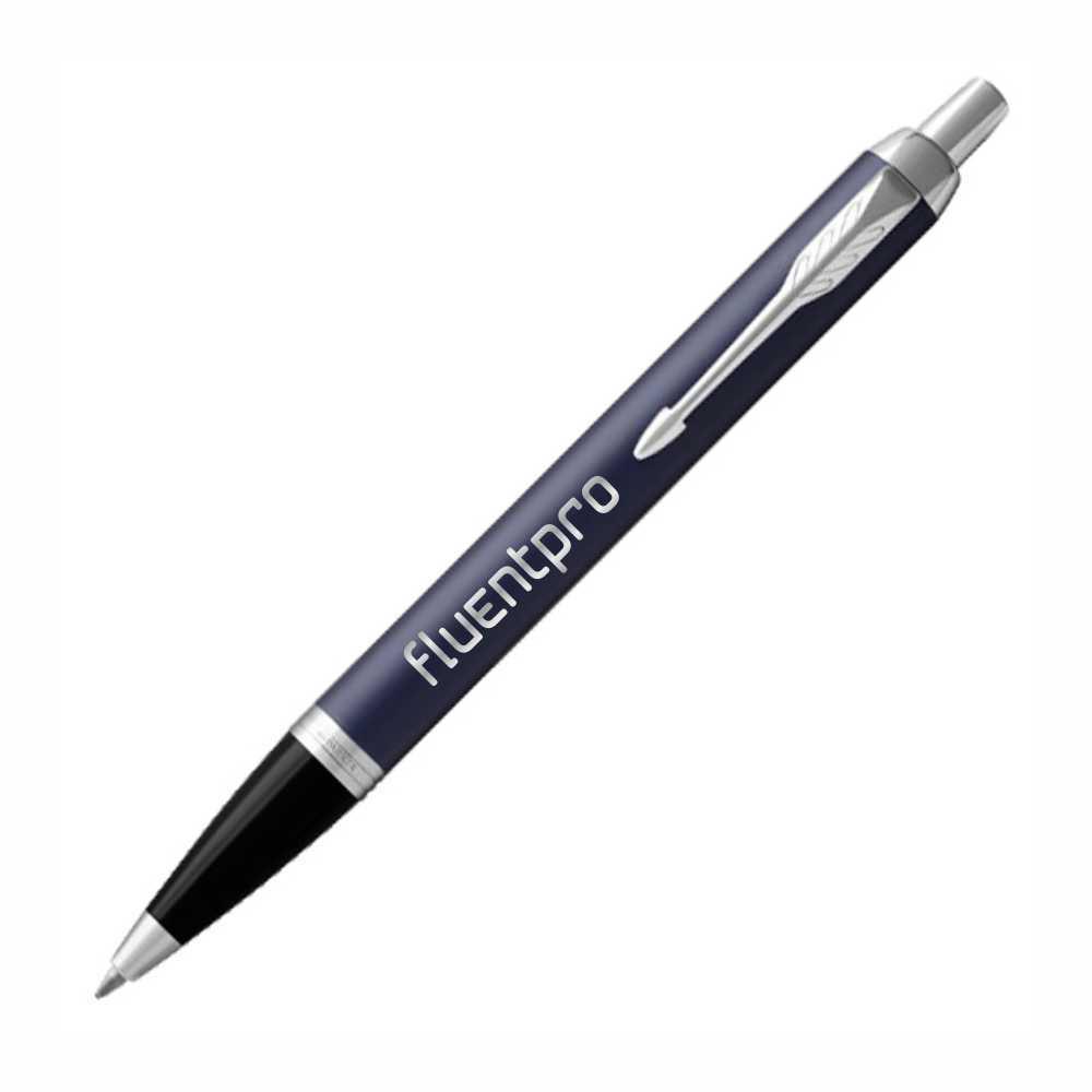 Ручка шариковая Parker IM Blue CT BP с логотипом