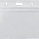 Бейдж горизонтальний з логотипом, 108х70 мм замок zip lock, PVC