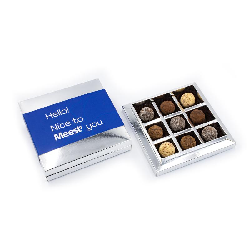Шоколадный набор French truffle box со своим лого 110 г Шоколадный набор French truffle box со своим лого 110 г Фото 4