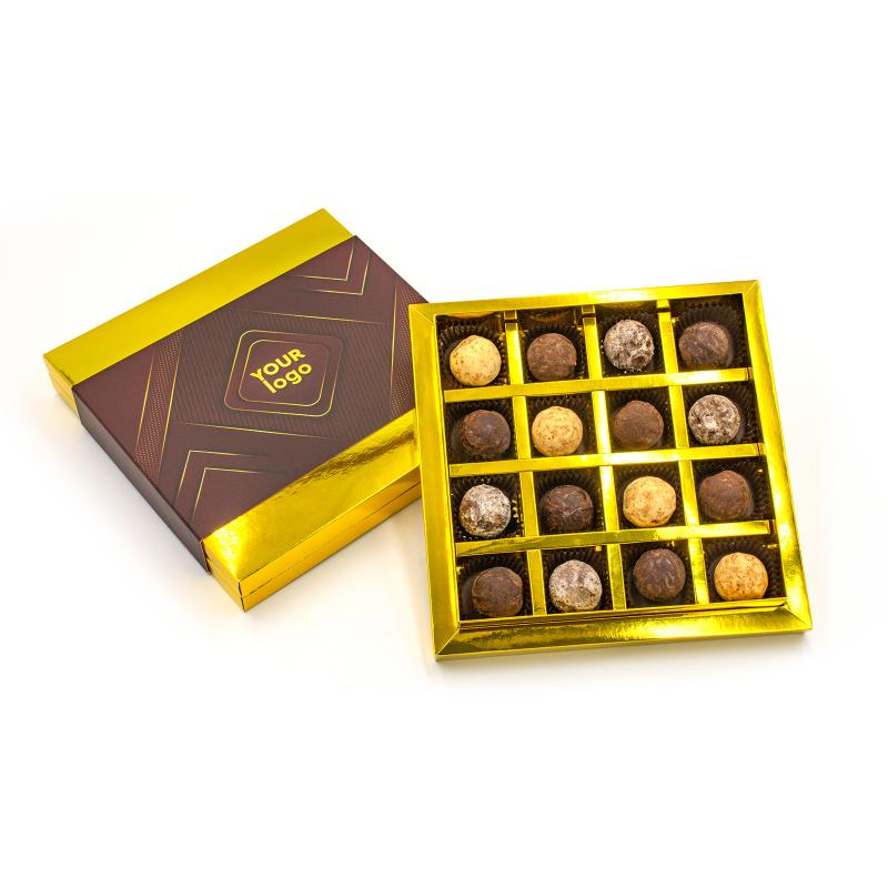 Шоколадный набор French truffle box с Вашим лого 200 г Шоколадный набор French truffle box с Вашим лого 200 г Фото 2