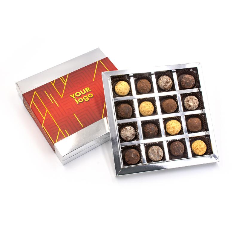 Шоколадный набор French truffle box с Вашим лого 200 г Шоколадный набор French truffle box с Вашим лого 200 г Фото 3