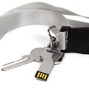 Флешка метлическая USB 2.0 в виде ключа с вашим лого 64 Gb Фото 2