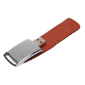 Кожаная USB-Флешка с отверстием для брелка с вашим логотипом 32Gb Фото 2