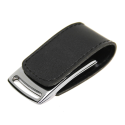 Кожаная USB-Флешка с отверстием для брелка с вашим логотипом 32Gb
