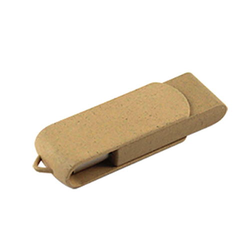 ЭКО Флешка TWISTER USB 2.0 с переработанного пластика с лого 8 Gb