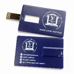 Флешка кредитная карта USB 2.0 с логотипом 64 Gb