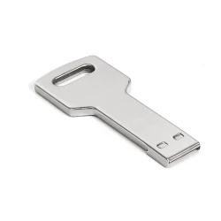 Флешка метлическая USB 2.0 в виде ключа с вашим лого 16 Gb