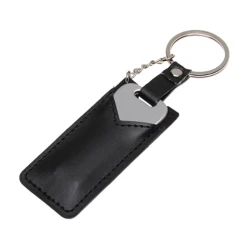 Флэш-память ключ в кожаном чехле с вашим лого 64 Gb